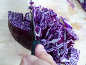 finely chopped cabbage